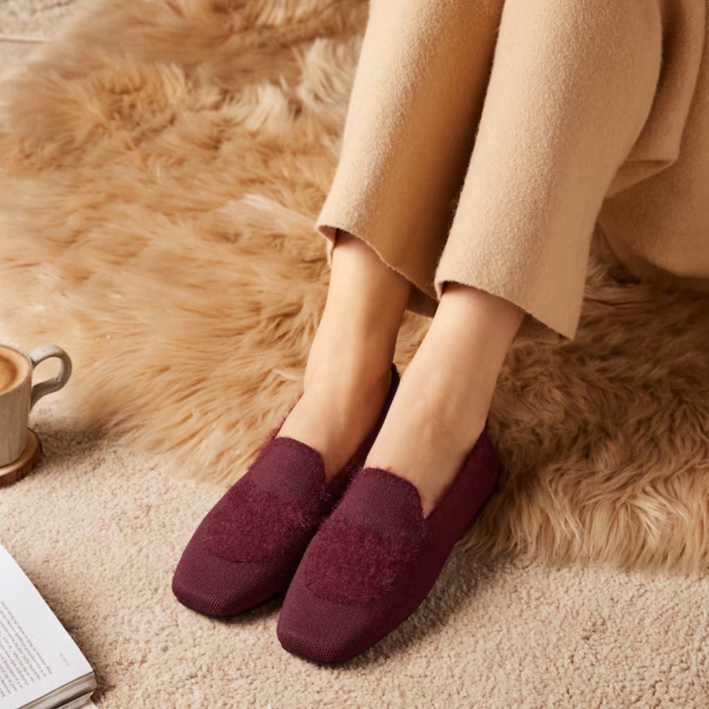 Vivaia NWOB Square-Toe Faux Mink-Knit Loafers EU43 - Picture 2 of 6